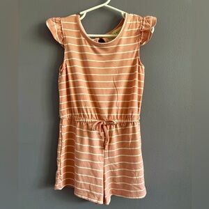 Pink Striped Romper